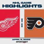 NHL Highlights | Red Wings vs. Flyers - April 2, 2026