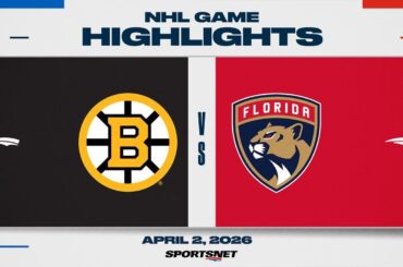NHL Highlights | Bruins vs. Panthers - April 2, 2026