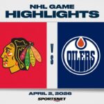 NHL Highlights | Blackhawks vs. Oilers - April 2, 2026