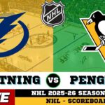 🔴LIVE : Pittsburgh Penguins Vs Tampa Bay Lightning | NHL 2026 | NHL Live SCOREBOARD