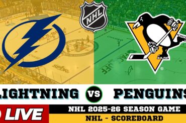 🔴LIVE : Pittsburgh Penguins Vs Tampa Bay Lightning | NHL 2026 | NHL Live SCOREBOARD