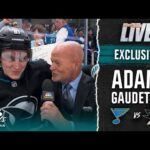 Adam Gaudette believes Sharks ‘absolutely' pulled off character win vs. Blues | NBCSCA