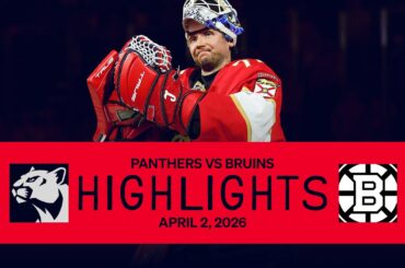 Bob shuts the door! | Panthers vs Bruins Highlights | 4.2.26
