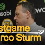 Marco Sturm talks after Bruins fall 2-1 @ FLA