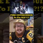 They Used a FIRE EXTINGUISHER on the ICE?! #NHLShorts #VegasBorn #Flames