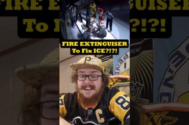 They Used a FIRE EXTINGUISHER on the ICE?! #NHLShorts #VegasBorn #Flames