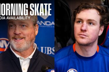 New York Islanders Morning Skate Availability | NYI vs PHI