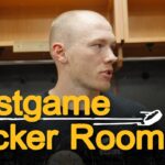 Fraser Minten and Morgan Geekie react after B's fall 2-1 @ FLA