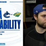 Jake DeBrusk & Adam Foote Post-Game Media | Canucks at Wild (Apr 2, 2026)