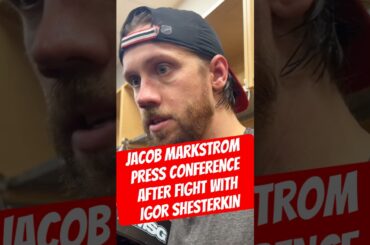 Jacob Markstrom comments on his fight with Igor Shesterkin amid Devils-Rangers tensions.