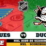 🔴LIVE : St. Louis Blues Vs Anaheim Ducks | NHL 2026 | NHL Live SCOREBOARD
