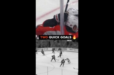 Owen Tippett and Alex Bump score first period goals to give the Flyers a 2-0 lead