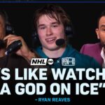 Ryan Reaves Crashes Celebrini’s Interview After His HUGE 4-Point Night 😂