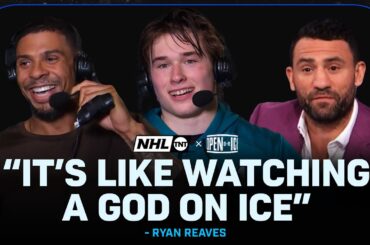 Ryan Reaves Crashes Celebrini’s Interview After His HUGE 4-Point Night 😂