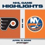 NHL Highlights | Flyers vs. Islanders - April 3, 2026