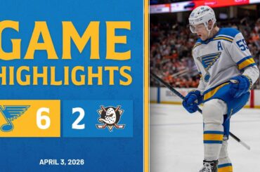 Game Highlights: Blues 6, Ducks 2
