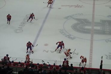Laval Rocket's Kaapo Kähkönen makes a breakaway save vs. Calgary Wranglers' Parker Bell 4/3/26