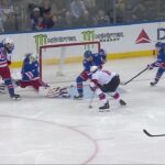 Connor Brown scores a powerplay goal against the New York Rangers