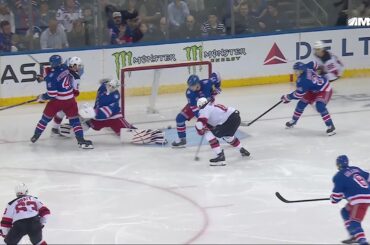 Connor Brown scores a powerplay goal against the New York Rangers