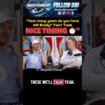 Matthew Tkachuk “we’ll talk” to #Sens Brady Tkachuk on expiring contract in 2 years 👀 #NHL #Hockey