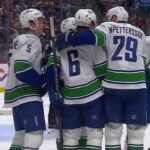Brock Boeser records Seventh Career Hat Trick