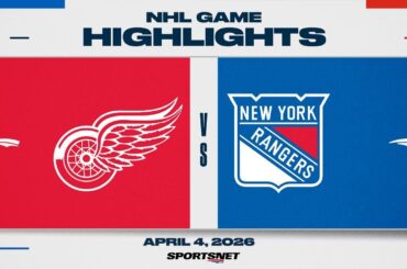 NHL Highlights | Red Wings vs. Rangers - April 4, 2026