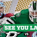 Scott Wedgewood & The Colorado Avalanche Blank The Dallas Stars 2-0 | DLLS STARS POSTGAME