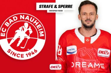 DEL2 | 2 Spiele Sperre für Christopher Fischer | EC Bad Nauheim