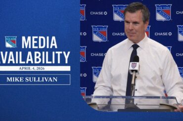 NYR vs DET: Mike Sullivan Postgame Media Availability | Apr. 4, 2026