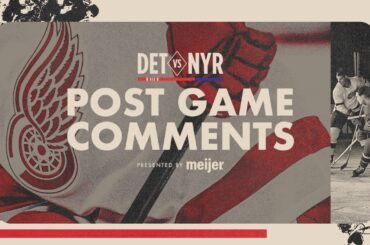 Dylan Larkin, Lucas Raymond & Todd McLellan Post Game vs NYR | April 4, 2026