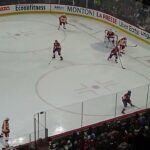 Rory Kerins of the Calgary Wranglers scores vs. the Laval Rocket 4/4/26