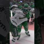 Mål och ett stort bråk mellan Färjestad BK och Rögle BK i Catena Arena i SHL i Sverige (#Shorts)