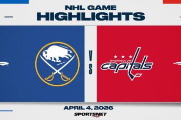 NHL Highlights | Sabres vs. Capitals - April 4, 2026