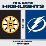 NHL Highlights | Bruins vs. Lightning - April 4, 2026