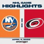 NHL Highlights | Islanders vs. Hurricanes - April 4, 2026