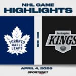NHL Highlights | Maple Leafs vs. Kings - April 4, 2026