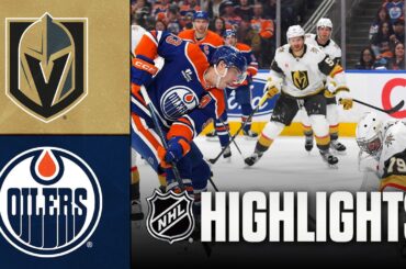 Golden Knights vs. Oilers | NHL Highlights | April 04, 2026