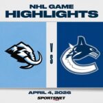 NHL Highlights | Mammoth vs. Canucks - April 4, 2026