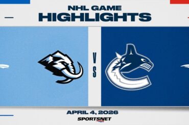 NHL Highlights | Mammoth vs. Canucks - April 4, 2026