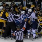 Tempers flare after Malkin's high hit on Wheeler