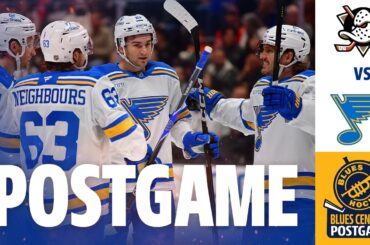 Blues Dominate In Late Night Contest Against Ducks | Blues Central Postgame