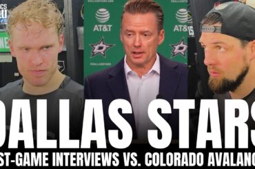Mikko Rantanen, Jamie Benn, Casey DeSmith & Glen Gulutzan Respond to Stars SHUTOUT Loss vs. Colorado