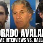Scott Wedgewood, Martin Necas & Jared Bednar Recap Colorado SHUTOUT vs. Dallas, Playoff Outlook