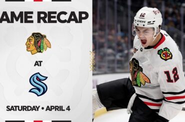 Blackhawks at Kraken Game Highlights | 4.4.2026