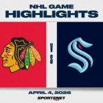 NHL Highlights | Blackhawks vs. Kraken- April 4, 2026