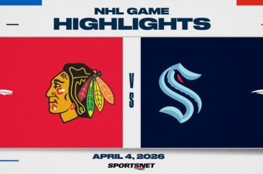 NHL Highlights | Blackhawks vs. Kraken- April 4, 2026