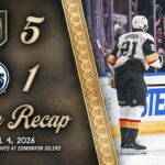 HIGHLIGHTS | Vegas Golden Knights 5, Edmonton Oilers 1 | April 4, 2026
