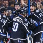 Namestnikov steals the puck and scores on a breakaway