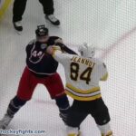 Tanner Jeannot vs Erik Gudbranson | Mar 29, 2026 | Boston Bruins vs Columbus Blue Jackets