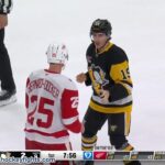 Jacob Bernard-Docker vs Connor Dewar | Mar 31, 2026 | Detroit Red Wings vs Pittsburgh Penguins